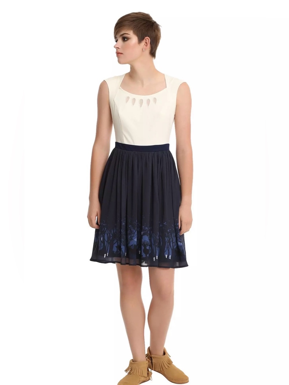 Her Universe Studio Ghibli Princess Mononoke Forest Dress Sleeveless Size Medium - Picture 3 of 14